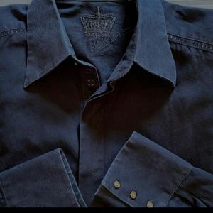 ROBERT GRAHAM XL BLACK FLORAL SLIM FIT SHI…